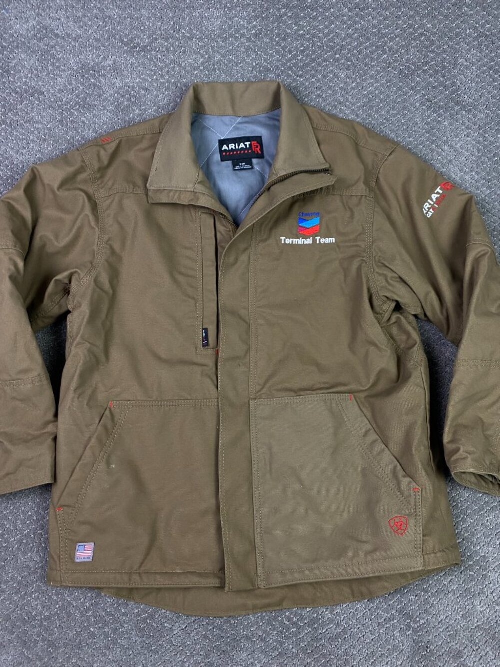 Ariat FR Jacket Mens Medium Brown Canvas Workhorse CAT4 Insulated Workwear